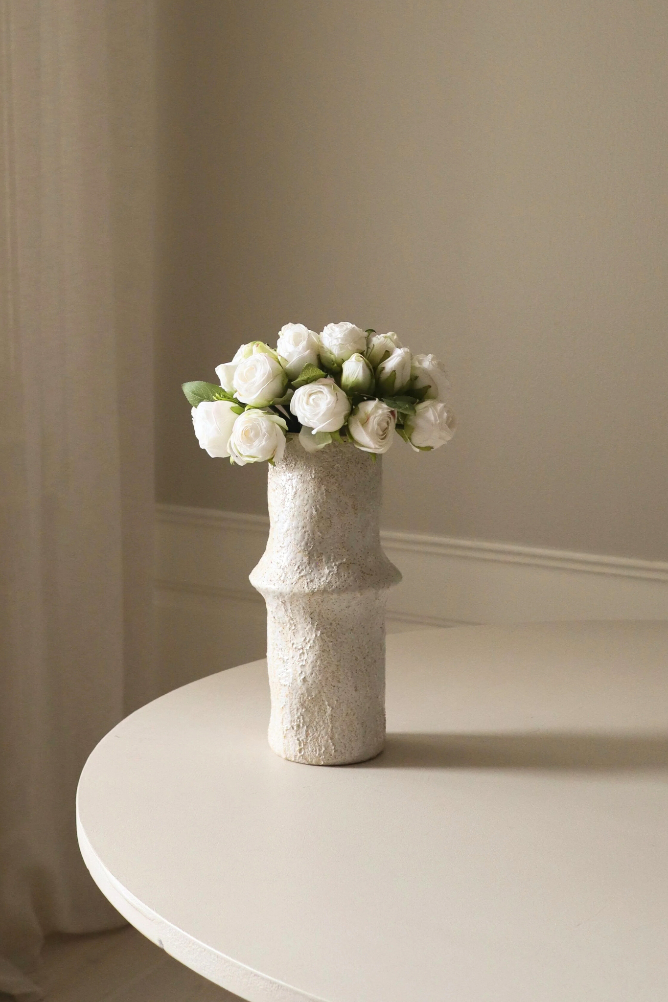 Mini Rose buket - hvid